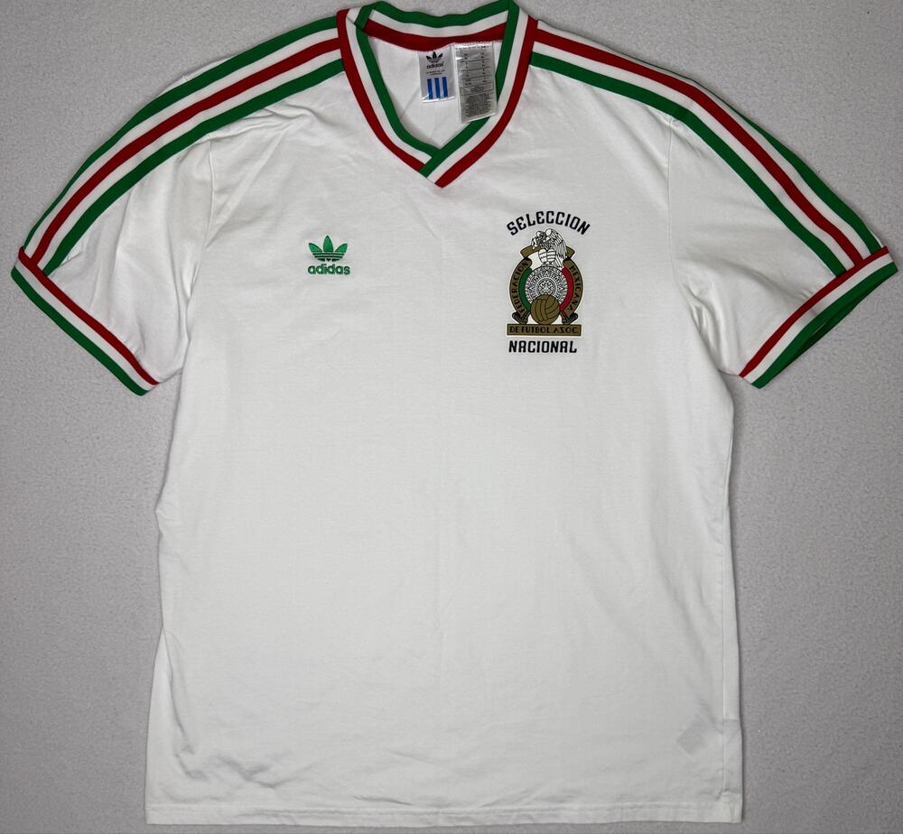 Adidas Originals Mexico Seleccion Nacional Jersey White Trefoil XL Retro NWOT